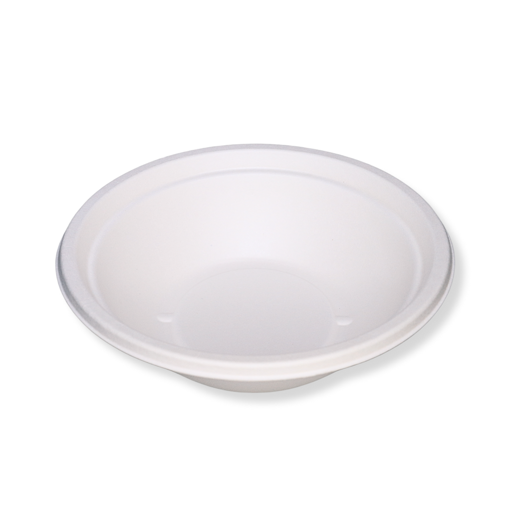 24 oz. White Plant Fiber Round Bowl — 500/Case